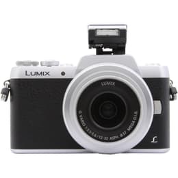 Lumix G DMC-GF7 - Silber/Schwarz + Panasonic Lumix G.Vario 12-32mm f/3.5-5.6 ASPH MEGA OIS f/3.5-5.6
