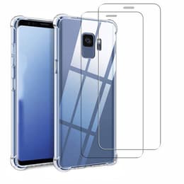 Hülle Galaxy S9 und 2 schutzfolien - TPU - Transparent