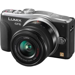 Hybrid-Kamera Lumix DMC-GF6 - Schwarz/Grau + Panasonic Lumix G Vario f/3.5-5.6