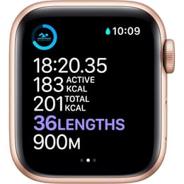 Apple Watch Series 6 (2020) GPS 40 mm - Aluminium Roségold - Sportarmband Rosé