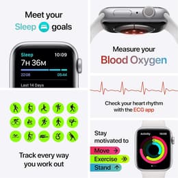 Apple Watch Series 6 (2020) GPS 40 mm - Aluminium Roségold - Sportarmband Rosé