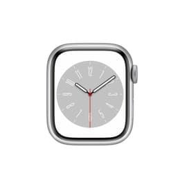 Apple Watch Series 9 (2023) GPS 45 mm - Aluminium Silber - Sportarmband Schwarz