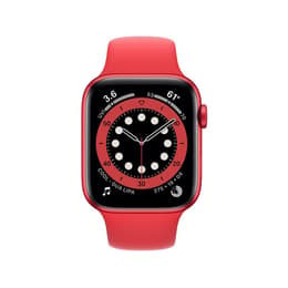 Apple Watch (Series 6) 2020 GPS 44 mm - Aluminium Rot - Sportarmband Rot