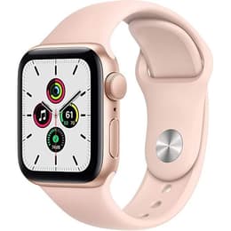 Apple Watch (Series SE) 2020 GPS + Cellular 40 mm - Aluminium Gold - Sportarmband Sandrosa