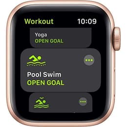 Apple Watch (Series SE) 2020 GPS + Cellular 40 mm - Aluminium Gold - Sportarmband Sandrosa