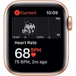 Apple Watch (Series SE) 2020 GPS + Cellular 40 mm - Aluminium Gold - Sportarmband Sandrosa