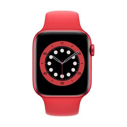 Apple Watch (Series 6) 2020 GPS + Cellular 40 mm - Aluminium Rot - Sportarmband Rot