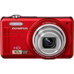 Kompakt Kamera VR-310 - Rot + Olympus Wide Optical Zoom 24-240 mm f/3-5.7 f/3-5.7