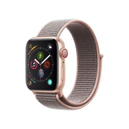 Apple Watch (Series 4) 40 mm - Aluminium Roségold - Nylonarmband Rosa