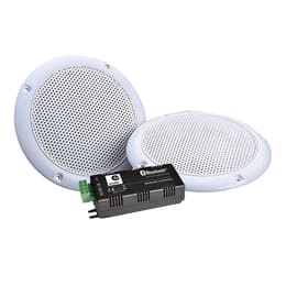 Lautsprecher Bluetooth E-Audio Haut-parleurs WATERPROOF Hifi 80W plafond encastrable amplifiée compatible Smartphone Google Home Bluetooth Amazon Alexa - Grau