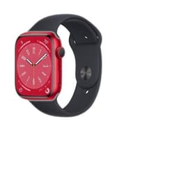Apple Watch (Series 8) 2022 GPS 41 mm - Aluminium Rot - Sportarmband Schwarz