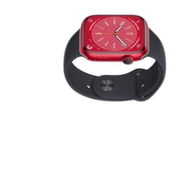 Apple Watch (Series 8) 2022 GPS 41 mm - Aluminium Rot - Sportarmband Schwarz