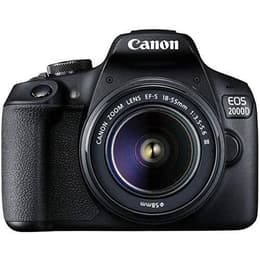 Spiegelreflexkamera EOS 2000D - Schwarz + Canon EF-S III f/3.5-5.6
