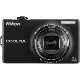Kompakt Kamera Nikon Coolpix S6000 - Schwarz