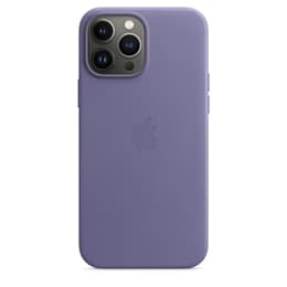 Apple-Leder Case iPhone 13 Pro Max - Magsafe - Leder Violett