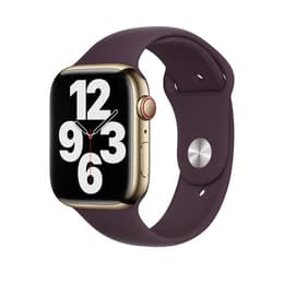Apple Watch (Series 7) 2021 GPS + Cellular 45 mm - Rostfreier Stahl Gold - Sportarmband