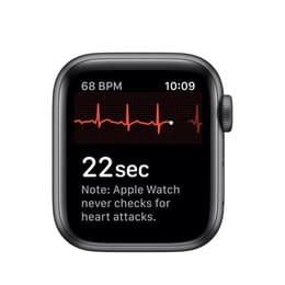 Apple Watch Series 5 (2019) GPS 44 mm - Aluminium Space Grau - Sport loop Schwarz