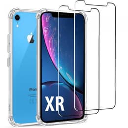 Hülle iPhone XR und 2 schutzfolien - TPU - Transparent