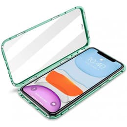 Hülle 360 iPhone 12 mini und schutzfolie - Glas - Grün
