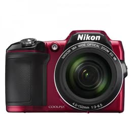 Kompakt Bridge Kamera Coolpix L840 - Rot + Nikon Nikkor Wide Optical Zoom ED VR f/3-6.5
