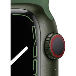 Apple Watch (Series 7) 2021 GPS + Cellular 41 mm - Aluminium Grün - Sportarmband Grün
