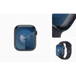 Apple Watch () 2023 GPS + Cellular 41 mm - Aluminium Mitternacht - Sportarmband Midnight