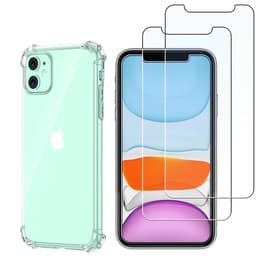Hülle iPhone 11 und 2 schutzfolien - TPU - Transparent