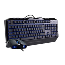 Cooler Master Tastatur AZERTY Französisch mit Hintergrundbeleuchtung Devastator II Blue
