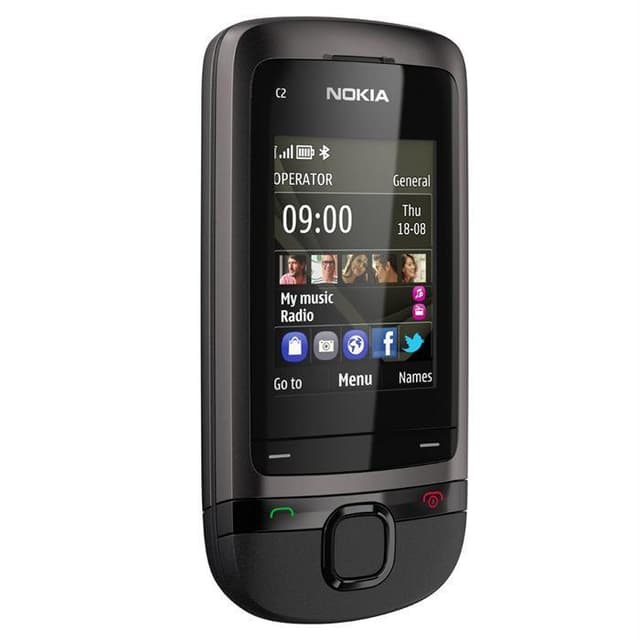 Nokia C2-05 - Schwarz/Grau- Ohne Vertrag