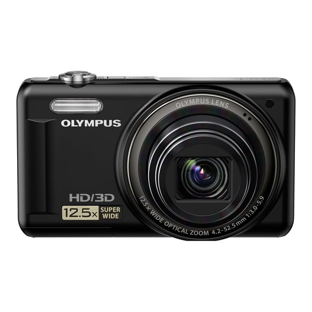 Kompaktkamera Olympus VR-330 Schwarz + Objektiv Olympus 12.5x Wide Optical Zoom Lens 24-300 mm f/3.0-5.9