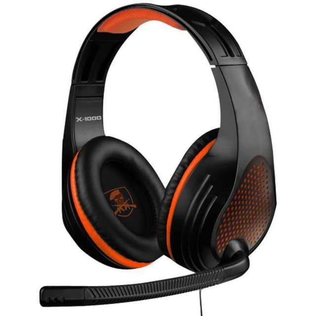 Kopfhörer Gaming mit Mikrophon Two Dots X-Storm - Orange/Schwarz