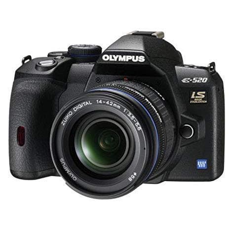 Olympus E-520 SLR - Schwarz - Olympus Zuiko Digital 14 Objektiv - 42 mm