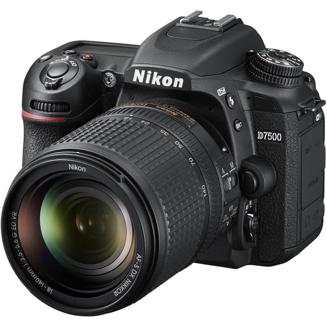 Spiegelreflexkamera Nikon D7500 Schwarz + Objektiv Nikon AF-S DX Nikkor 18-140mm f/3.5-5.6G ED VR