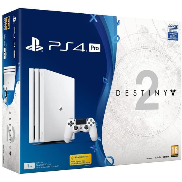 PlayStation 4 Pro 1000GB - Glacier white + Destiny 2