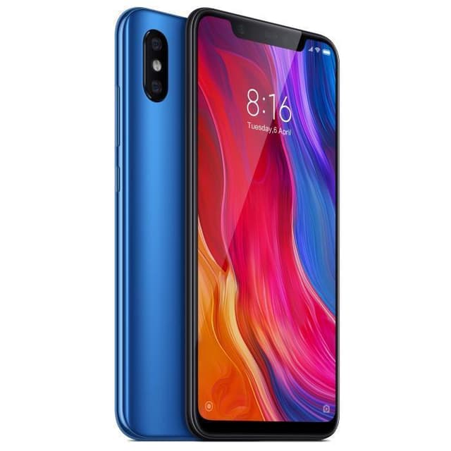 Xiaomi Mi 8 64 GB Dual Sim - Aurora Blue - Ohne Vertrag