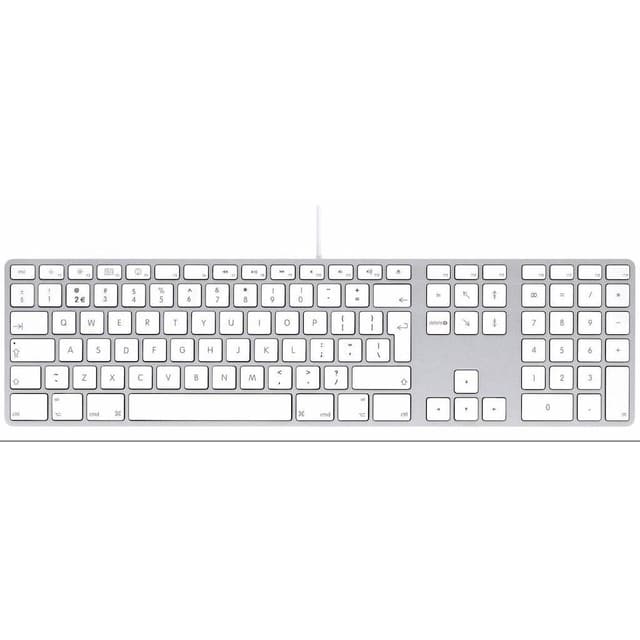 Apple Keyboard (2007) mit Ziffernblock - Silber - AZERTY - Französisch