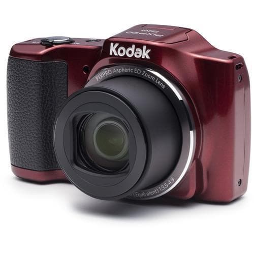 Kompakt - Kodak FZ201 - Rot + Objektiv Kodak 4,5 - 90 mm