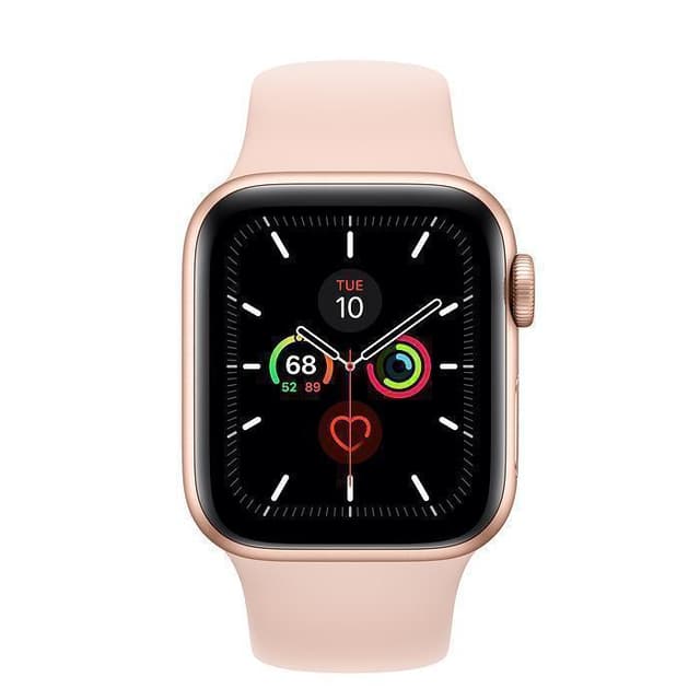 Apple Watch (Series 5) September 2019 40 mm - Aluminium Gold -  Armband Sportarmband Rosa