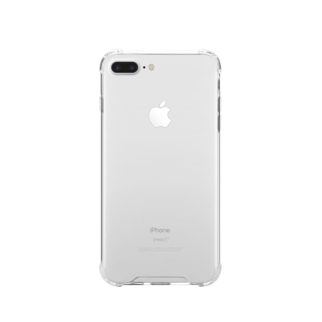 Hülle und 2 Schutzfolie iPhone 7 Plus/8 Plus - Recycelter Kunststoff - Transparent