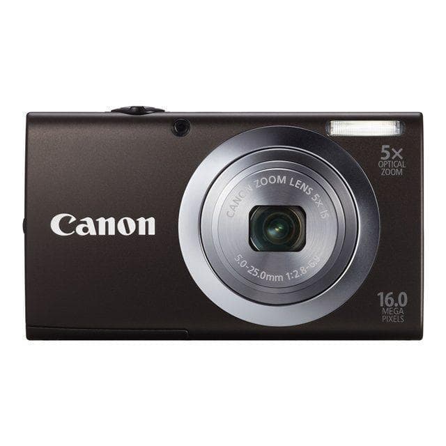 Kompakt Kamera Canon PowerShot A2400 IS - Braun + Objektiv Canon Zoom Lens 28-140 mm f/2.8-6.9