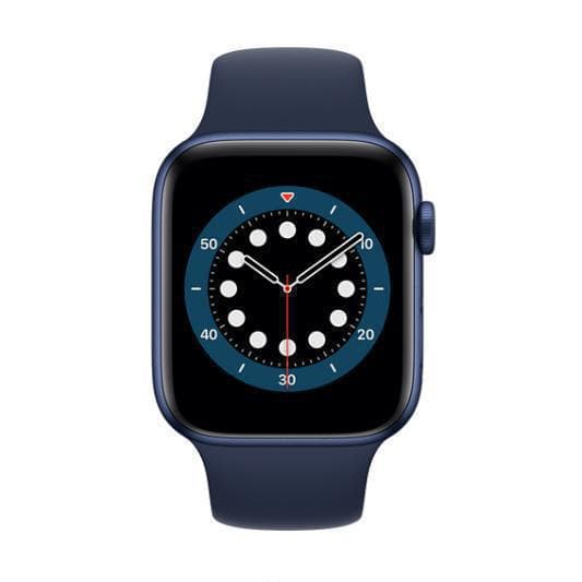 Apple Watch (Series 6) GPS 44 mm - Aluminium Blau - Sportarmband Blau