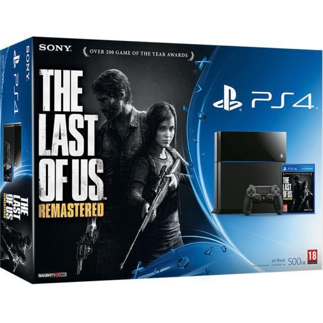 PlayStation 4 500GB - Jet black + The Last of Us Remastered