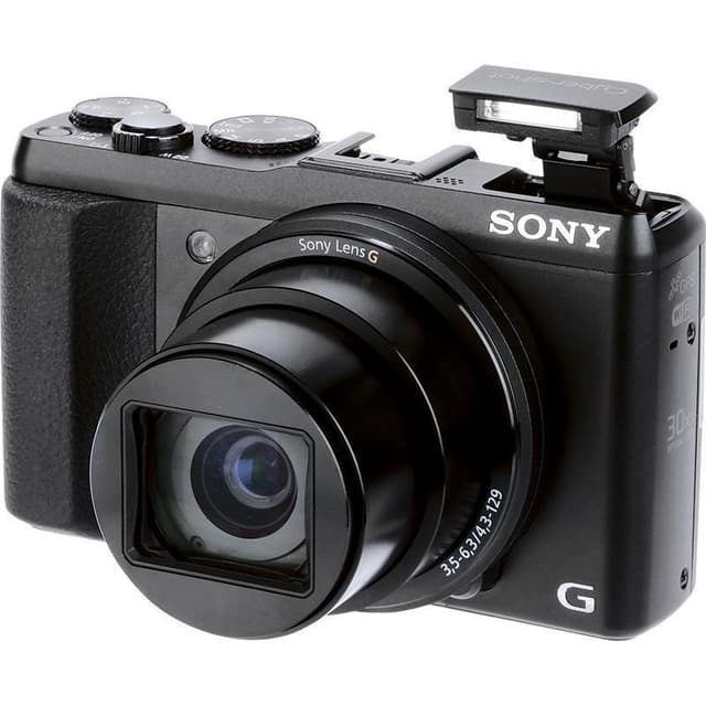 Kompakt - Sony Cyber-shot DSC-HX50 Schwarz Objektiv Sony G 30X Optical Zoom 24-720mm f/3.5-6.3