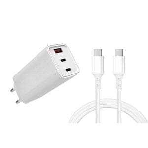 Ladegerät + Kabel (USB-C + USB-C) 65W - WTK