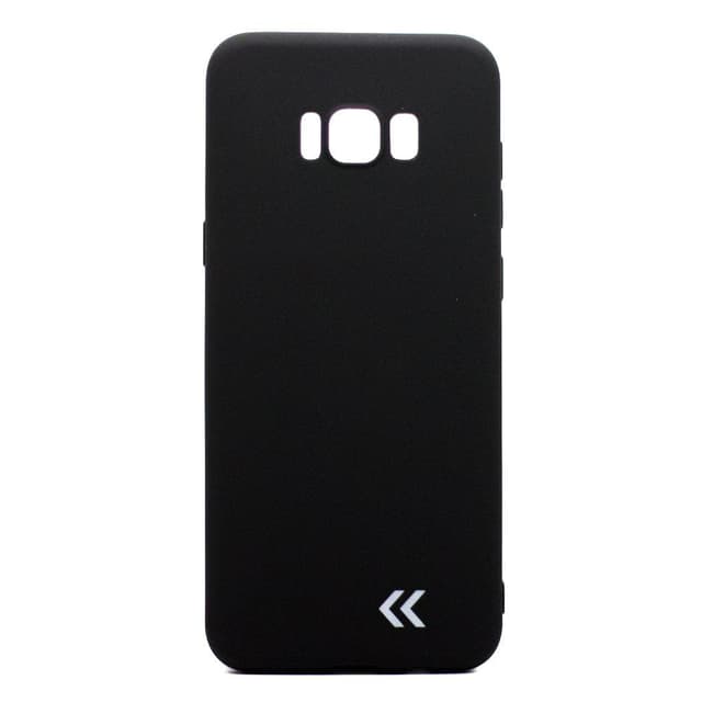 Hülle und Schutzfolie Galaxy S8Plus - Recycelter Kunststoff - Schwarz