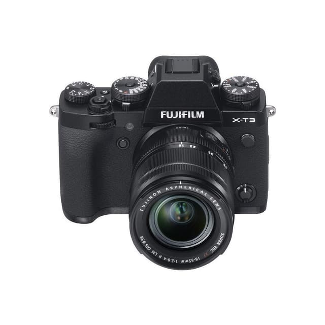 Hybrid - Fujifilm X-T3 Schwarz Objektiv Fujifilm Fujinon Aspherical Lens 18-55mm f/2.8-4