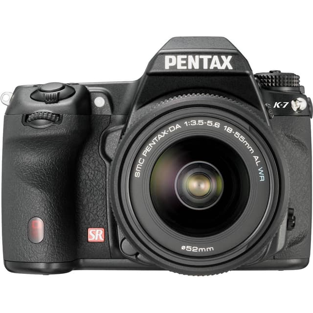 Spiegelreflex - Pentax K7 Schwarz + Objektivö Pentax SMC Pentax-DA 18-55 mm f/3.5-5.6 AL
