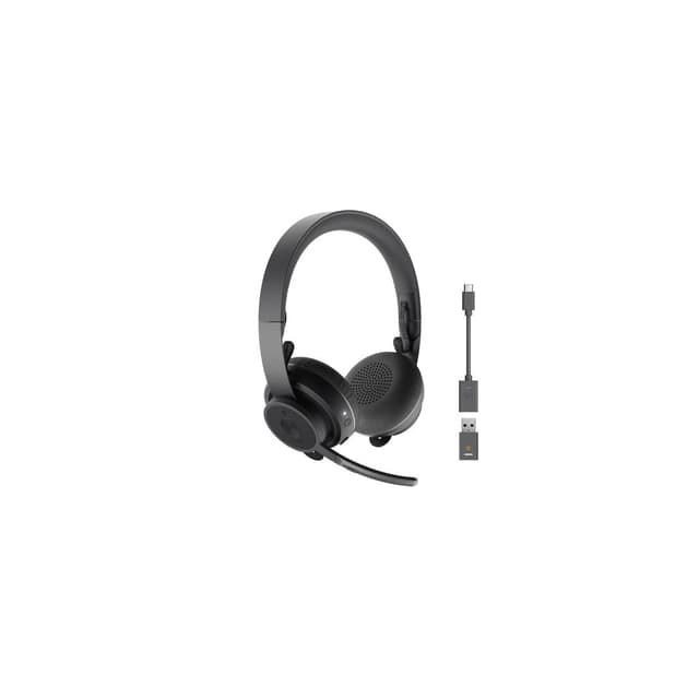 Kopfhörer Rauschunterdrückung Bluetooth mit Mikrophon Logitech Zone 900 - Schwarz