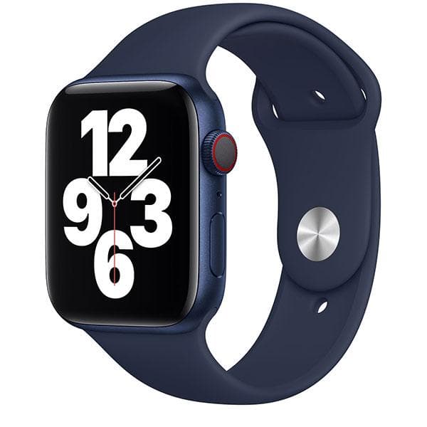 Apple Watch (Series 6) GPS + Cellular 40 mm - Aluminium Blau - Sportarmband Blau