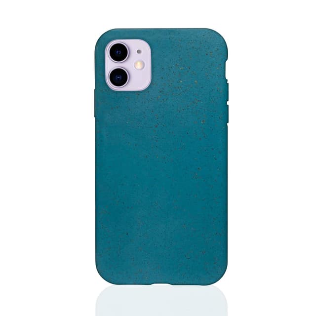 Hülle und 2 Schutzfolie iPhone 11 - Kompostierbar - Blau